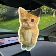 Cute Hamster Meme Hanging Car Air Freshener