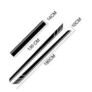 Long-Strip Hood and Door Vinyl Decal Set