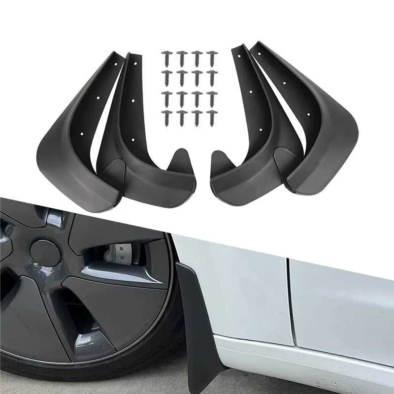 Complete Mudguard Splash Guard Kit 4 Fenders +8 Screws for Honda Civic Del Sol