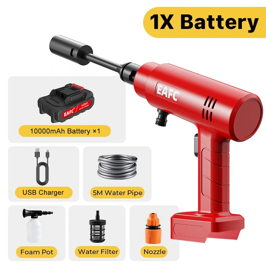 21V Cordless Portable Pressure Washer Kit with 5 m Hose