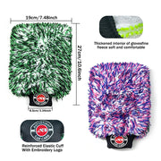 Oversized Plush Microfiber Car Wash Mitt with Wide Cuff