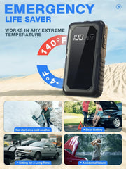 2000A 12V Car Jump Starter with Wireless Charging