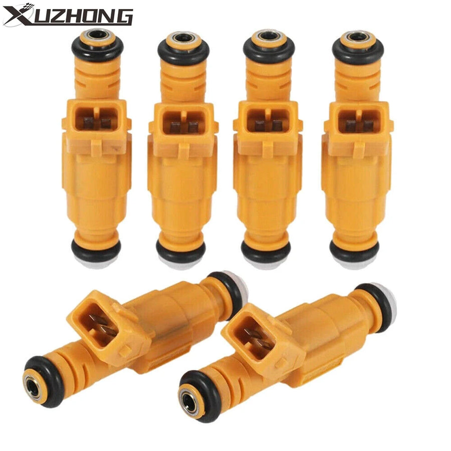 6 Fuel Injectors 0280155710 for 1987-1998 JEEP Cherokee 4.0L EV1 4 Hole