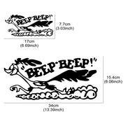 Road Runner Cartoon Vinyl Decal – Two Sizes