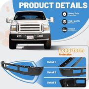 Black Steel Front Bumper for Ford F-250/F-350 Super Duty 2005-2007
