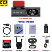 4K Dual Dash Cam with Wi-Fi App Control