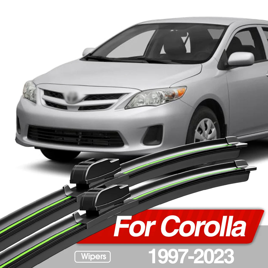 Front Windshield Wiper Blade Set for Toyota Corolla 1997-2023