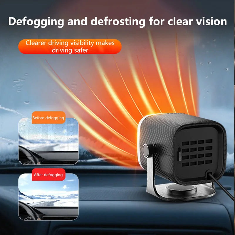 12V 24V Portable Defroster Heater Fan