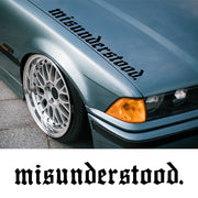 “Misunderstood” Windshield Banner Vinyl Decal – Multiple Sizes