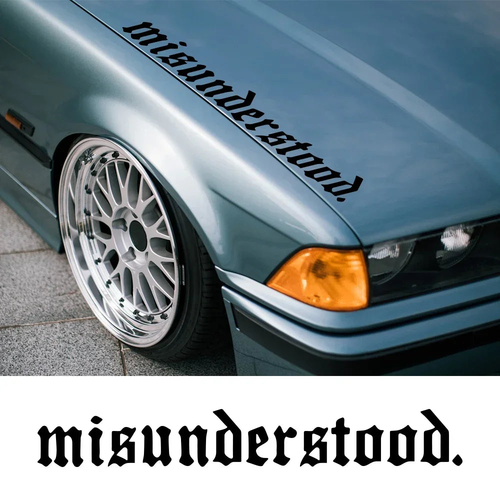 “Misunderstood” Windshield Banner Vinyl Decal – Multiple Sizes