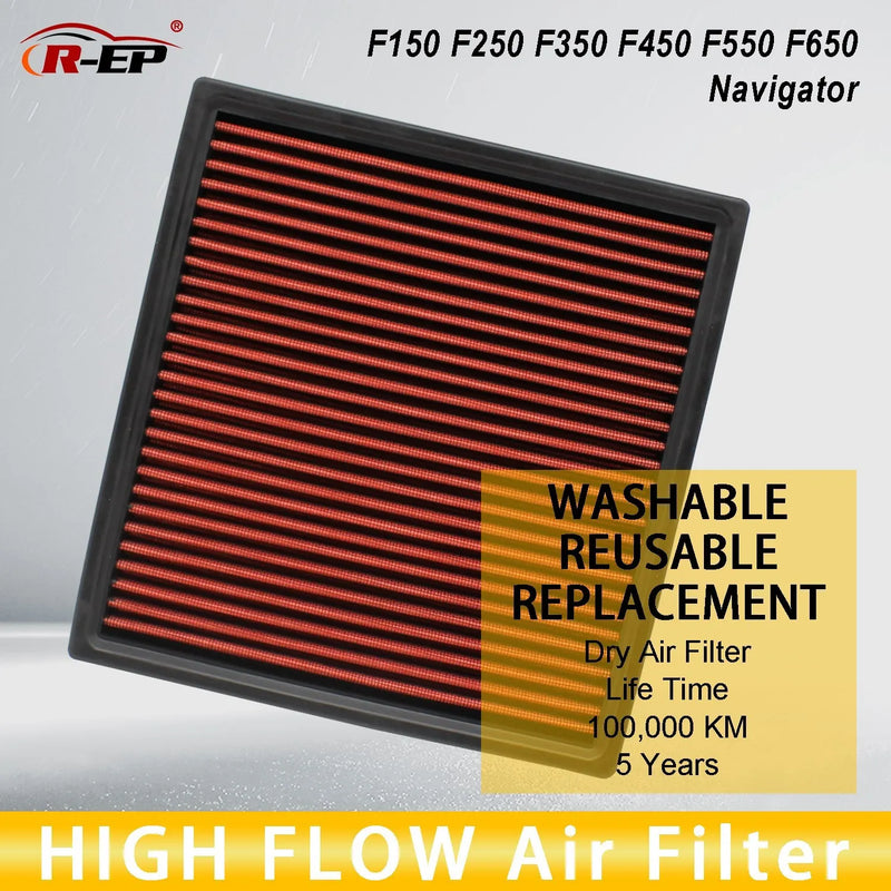 High-Flow Engine Air Filter for Ford F-Series & Lincoln Navigator