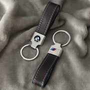 Luxury Leather Car Emblem Carving Key Keyring Key Chain for BMW M X1 X2 X3 X4 X5 X6 3 5 Series M2 M3 M4
