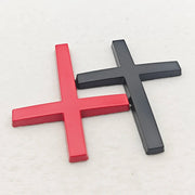 3D Metal Car Sticker Christian Cross Body Emblem Badge Decal for BMW Audi Honda Opel Ford Toyota Buick