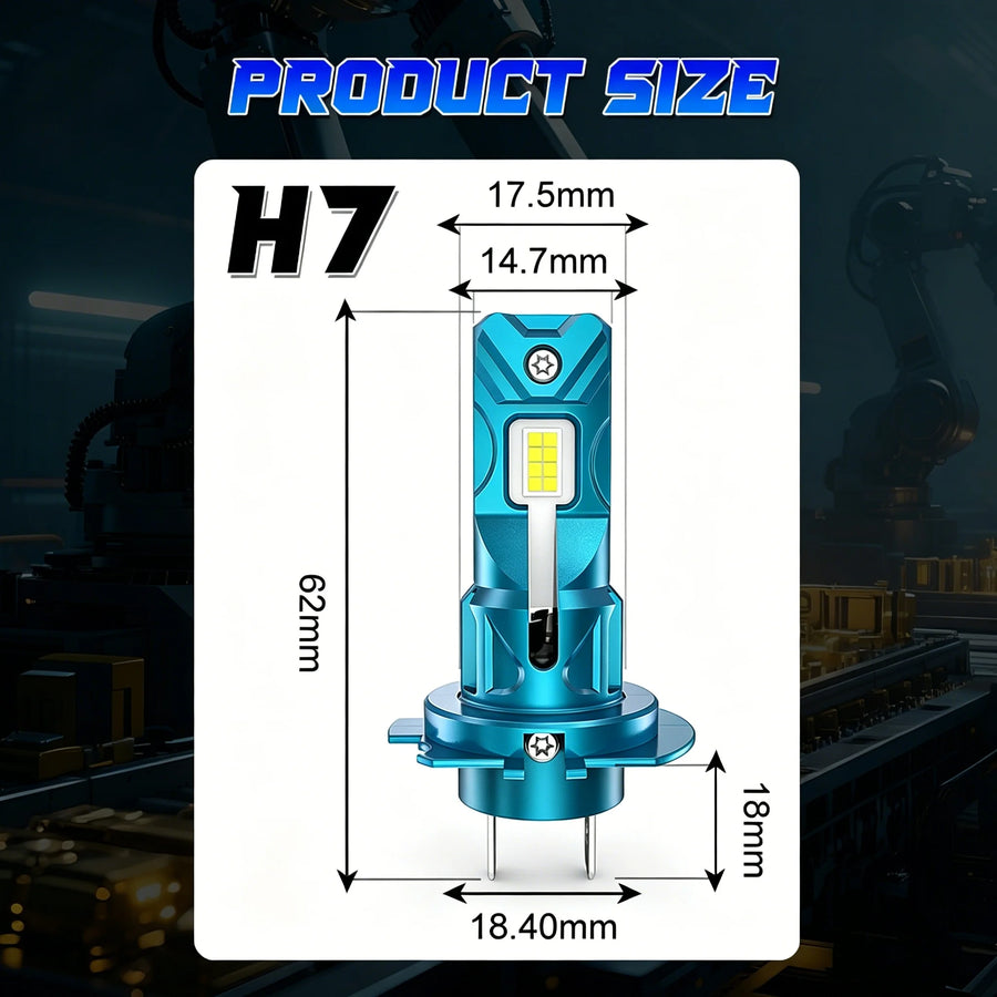 H7 LED Headlight Bulb – CANBUS, Compact