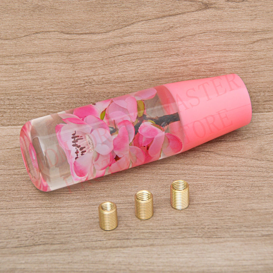 Universal 15cm Acrylic Flower Manual Gear Shift Knob