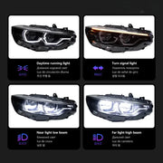 LED Headlight Assembly Set for 2013–2019 BMW 4 Series