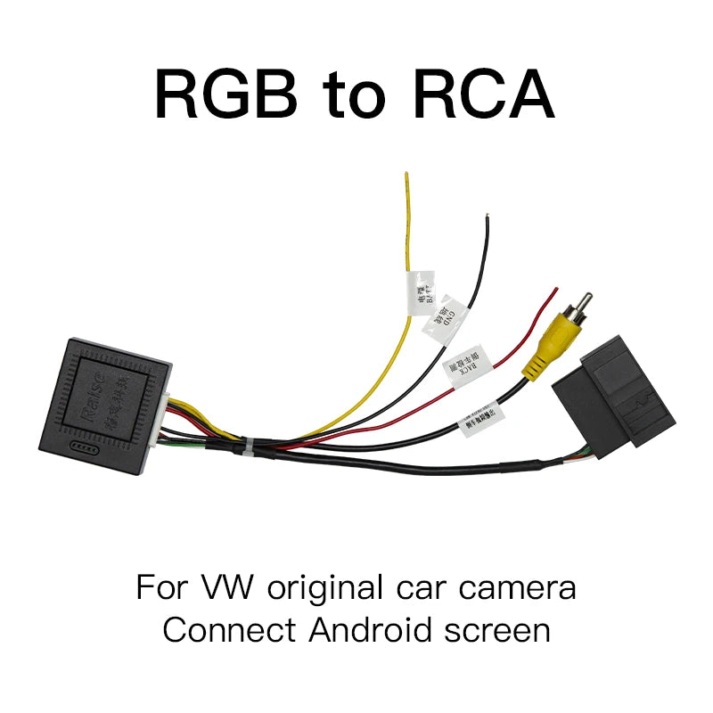 RGB-to-RCA Factory Camera Adapter for Volkswagen Passat B7, CC, Golf 6 and Tiguan