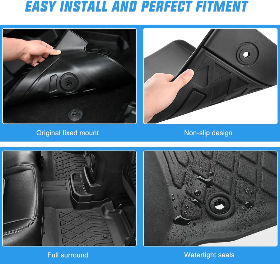 All-Weather TPE Floor Liners for 2013–2017 Honda Accord Sedan
