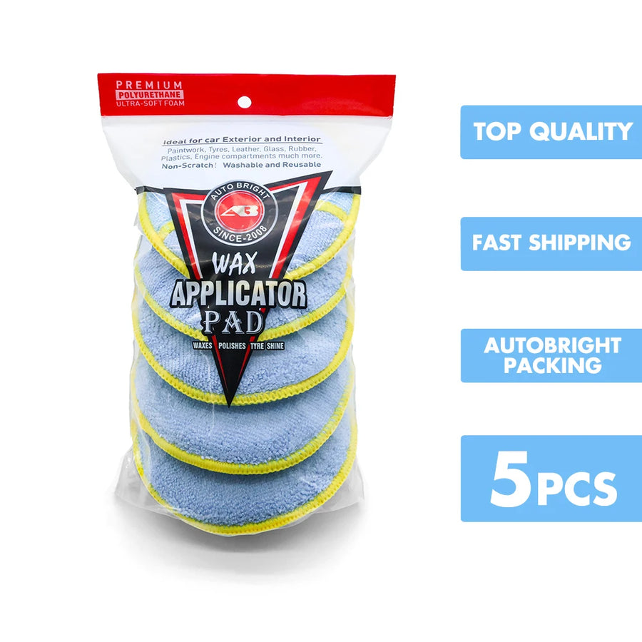 5-Inch Pocket Wax Applicator Pads – 2 or 5 Pack
