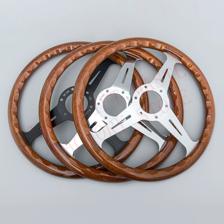 Universal 358mm Wood Sport Steering Wheel