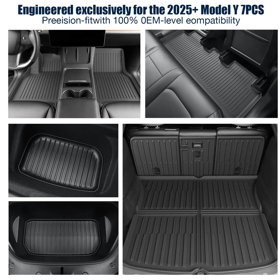 All-Weather TPE Floor and Cargo Liner Set for 2025–2026 Tesla Model Y Juniper