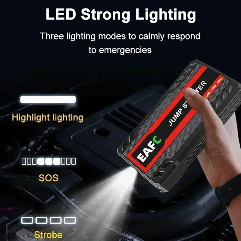 600A-2000A 12V Portable Car Jump Starter and Power Bank