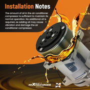 R134a 12V A/C Compressor Kit for Sanden 5H14/508, 8-Groove