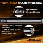 6-Inch-Drop Rear Shock Absorbers for 1988–1998 Chevrolet/GMC C1500
