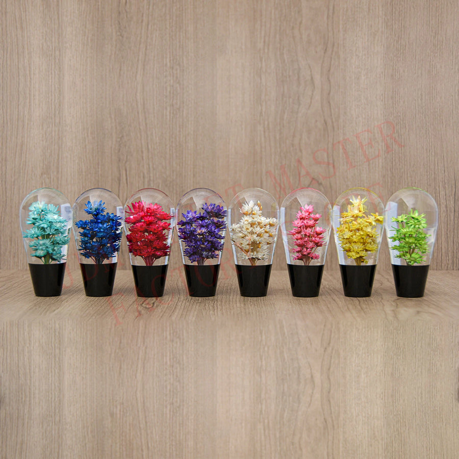 10cm Acrylic Flower Manual Gear Shift Knob