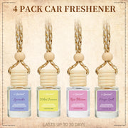 4-Pack Hanging Car Air Freshener Diffuser