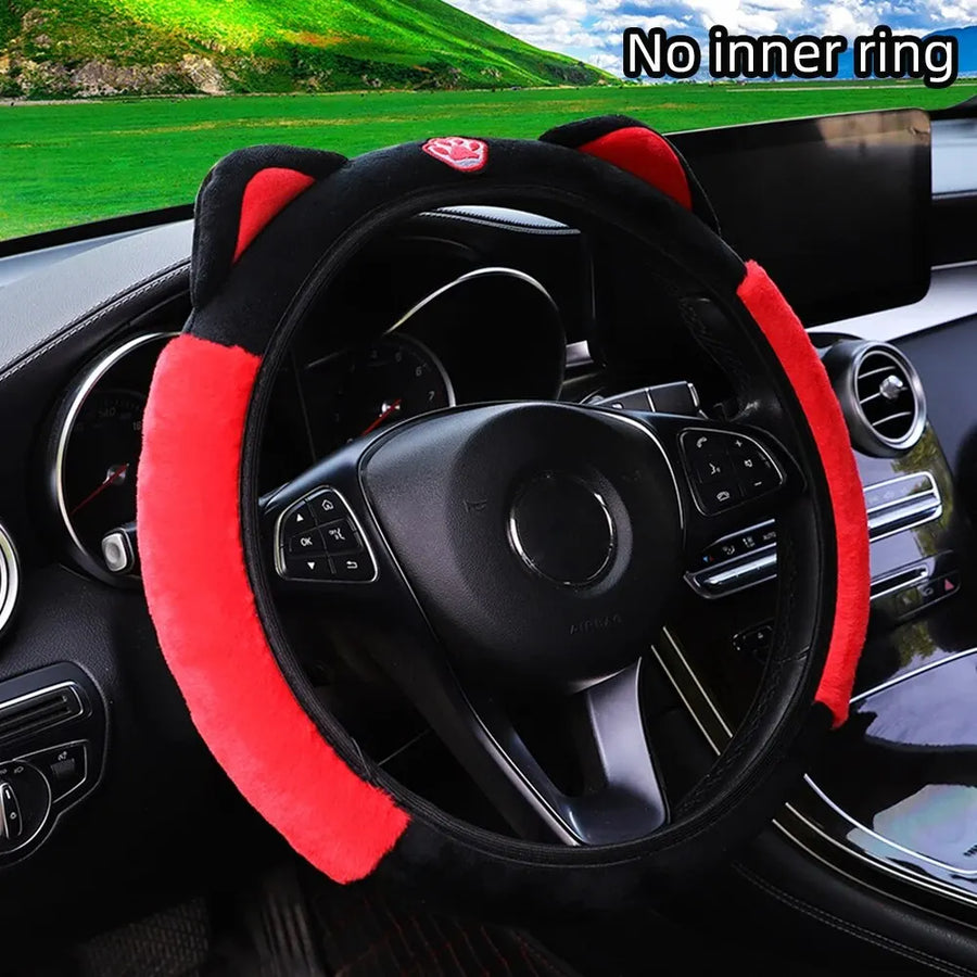 Steering Wheel Cover – plush, 15INCH, 15INCH