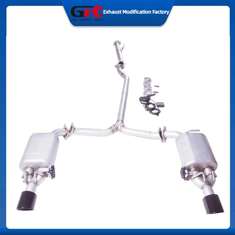 304 Stainless Steel Valved Cat-Back Exhaust System for Toyota Camry 2020-2024