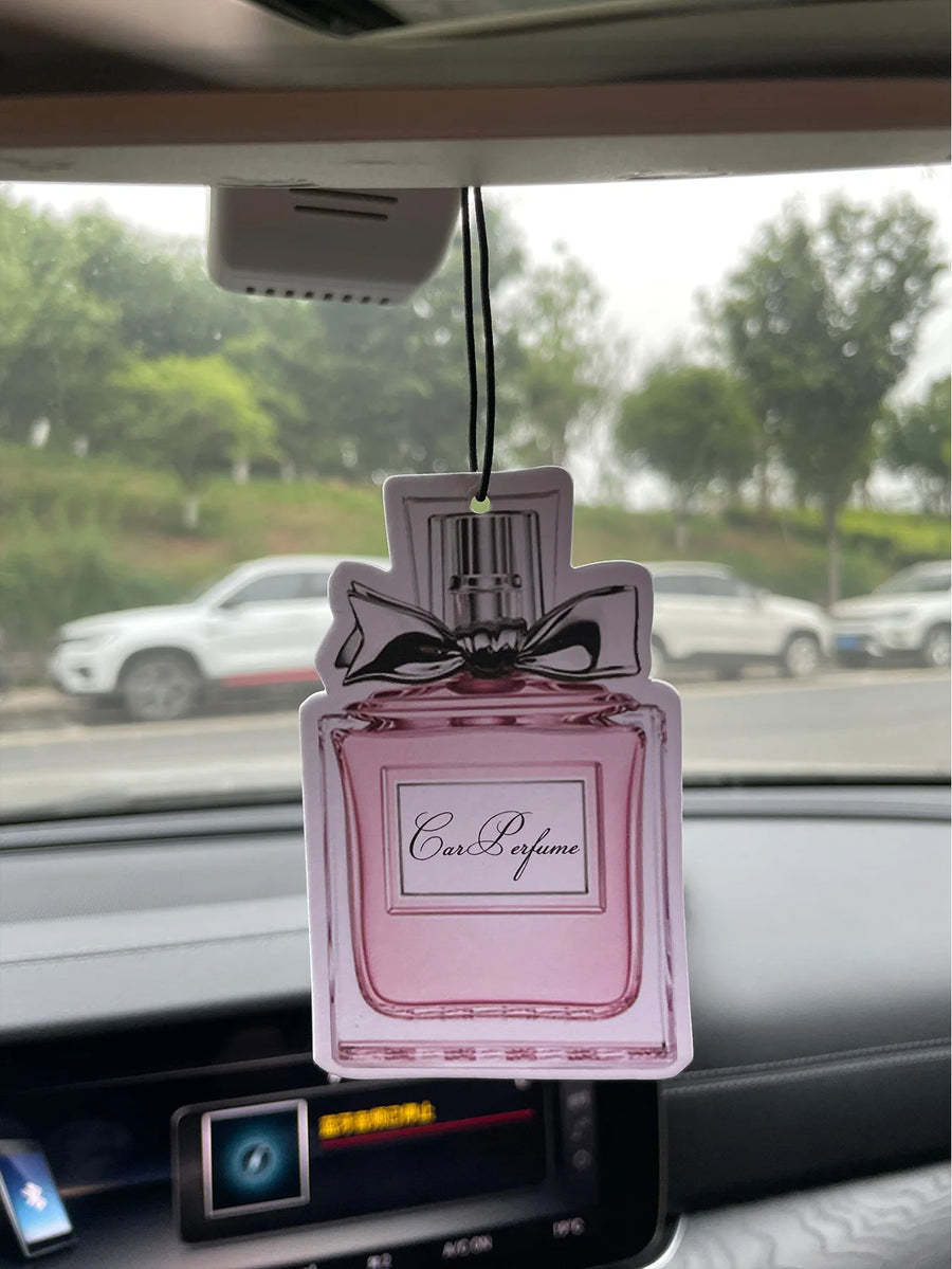 Perfume Bottle Pattern/Freesia Fresh Scent Car Air Freshener