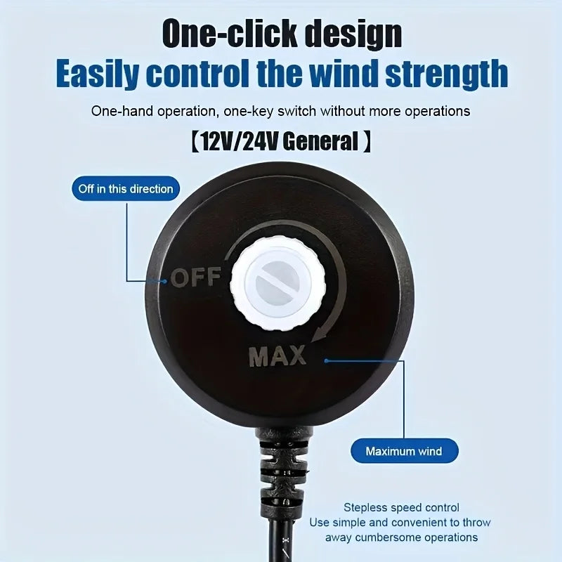 Universal 12V/24V Ventilated Cooling Car Seat Cushion