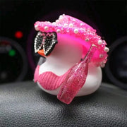 Mini Bikini Rubber Duck Dashboard Ornament – Black or White