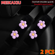 Seat Belt Shoulder Pad Set – plush, pink