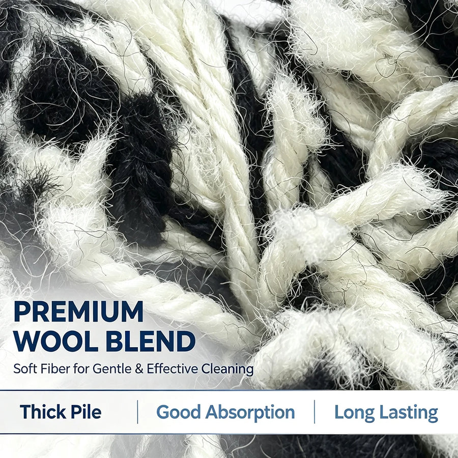 Wool Polishing Pad, 7-Inch Backing & 9-Inch Face