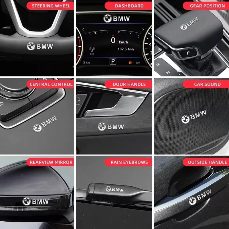 3D Car Metal Creative Stickers Waterproof Stickers for BMW 1 3 5 7 Series X1 X3 X4 X5