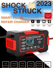 12V 6A Touchscreen Battery Charger with LCD and Pulse Repair Mode