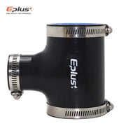 Universal T-Shaped 3-Way Silicone Hose Coupler, 45-76mm