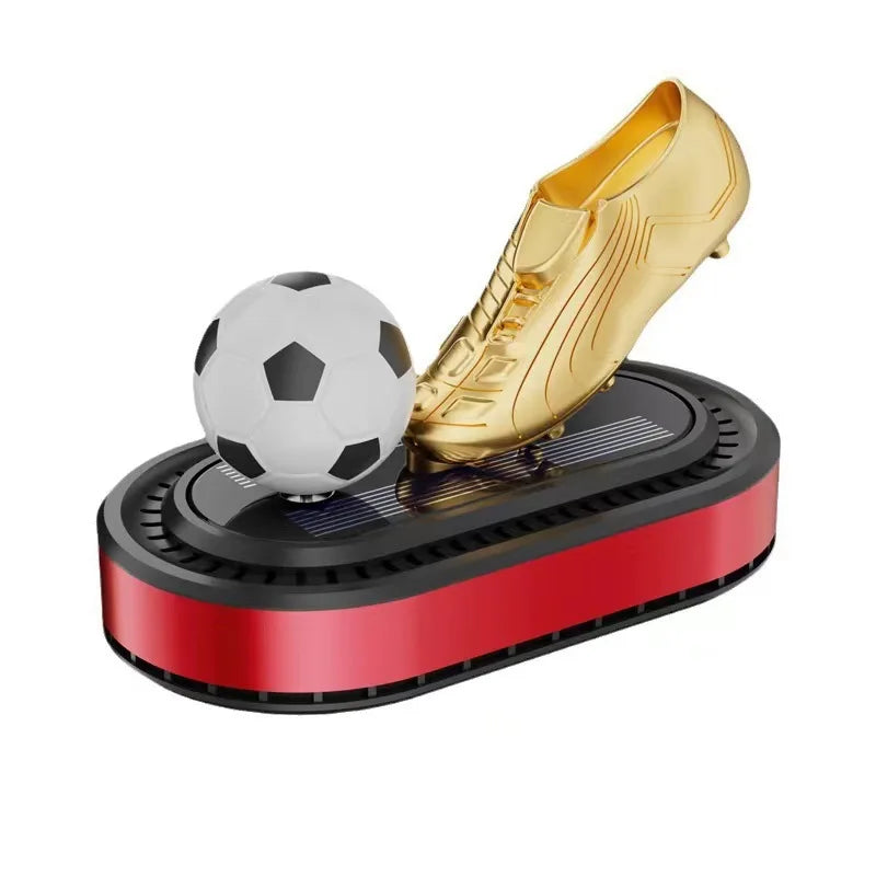 Solar-Powered Rotating Football Car Aroma Diffuser