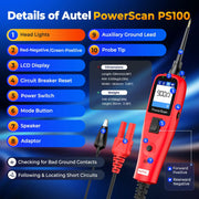 Autel PowerScan PS100 Automotive Circuit Tester and Electrical Diagnostic Tool