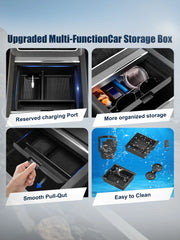 Interior Organizer Set for 2025–2026 Tesla Model Y Juniper – 10 Pieces