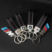 Luxury Leather Car Emblem Carving Key Keyring Key Chain for BMW M X1 X2 X3 X4 X5 X6 3 5 Series M2 M3 M4