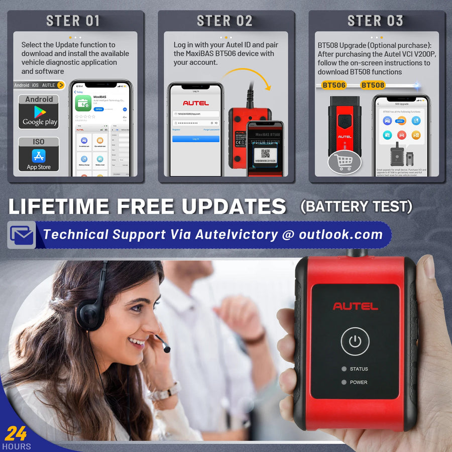 Autel MaxiBAS BT506 Battery and Electrical System Tester