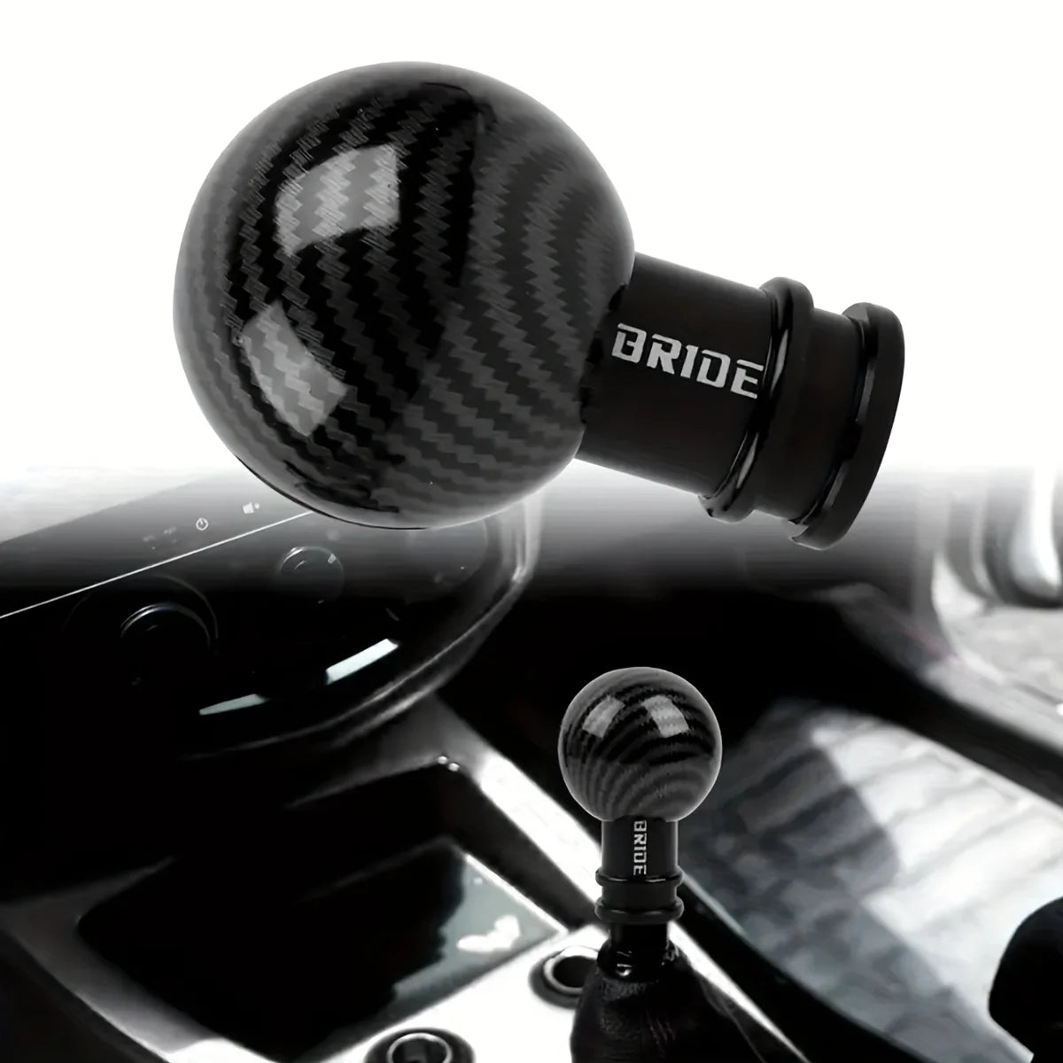 Universal Carbon-Fiber-style Manual Gear Shift Knob
