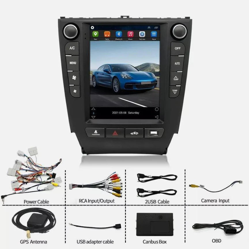 Lexus IS250/IS350 9.7 in Android 12 Car Stereo – 2GB/32GB