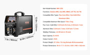 5-in-1 Dual-Voltage MIG Welder with Pulse and LCD – 200A/250A