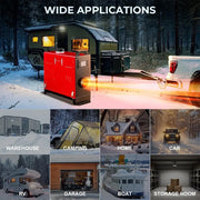 For Car RV Indoors Diesel Air Heater 8KW 12V 24V APP Bluetooth 110V AC Adapter