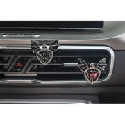 1pc Car Vent Clip Bat Skull Shape Rhinestone Decor Car Air Vent Clip Car Air Freshener